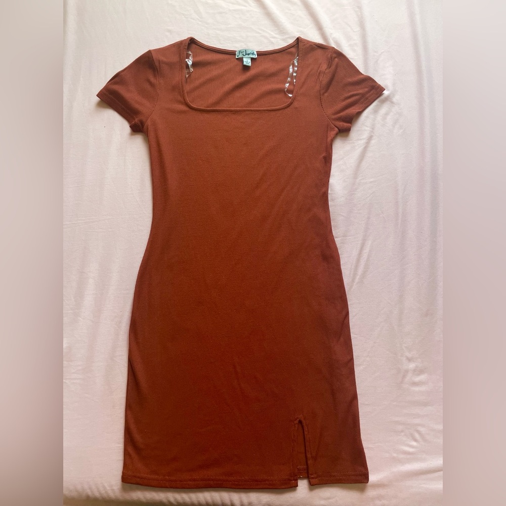 Reddish brown women’s mini dress